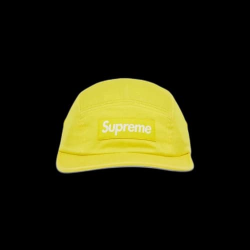 Supreme Washed Chino Twill Camp Cap 'Yellow'