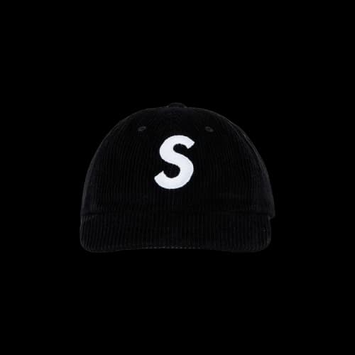 Supreme Corduroy S Logo 6-Panel 'Black'