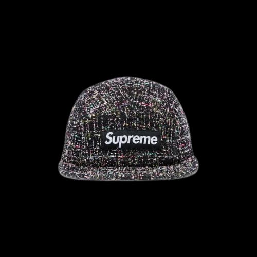 Supreme Denim Bouclé Camp Cap 'Black'