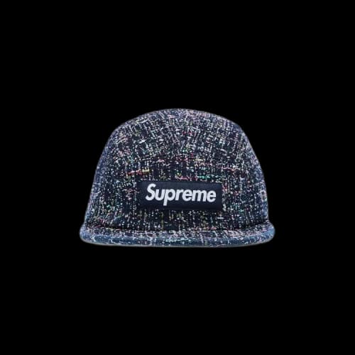 Supreme Denim Bouclé Camp Cap 'Indigo'