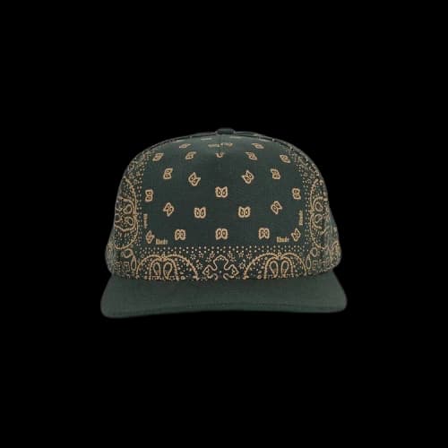Rhude Bandana Canvas Hat 'Green/White'