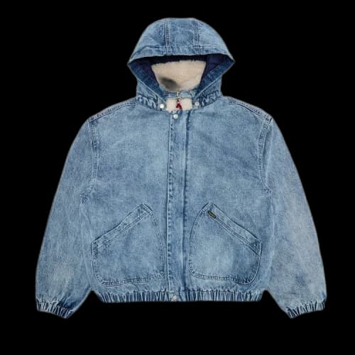 Supreme Faux Shearling Lined Bomber Jacket 'Denim'
