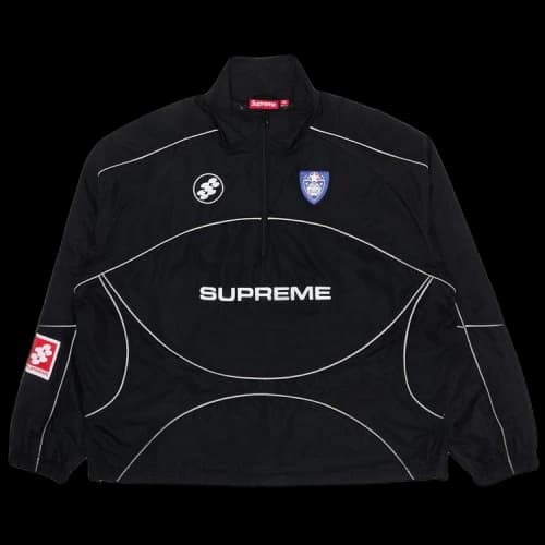Supreme Reflective Piping Pullover 'Black'