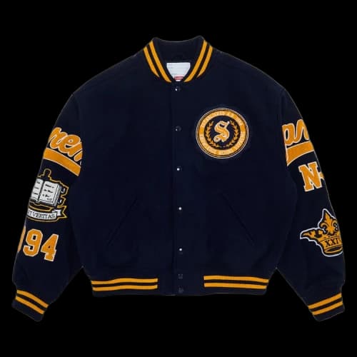 Supreme Veritas Varsity Jacket 'Navy'