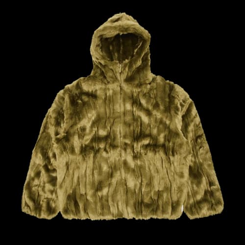 Supreme Faux Fur Hooded Jacket 'Olive'