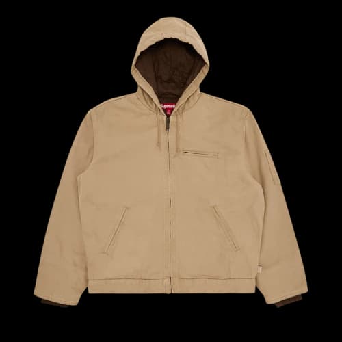 Supreme x Thrasher Hooded Work Jacket 'Tan'