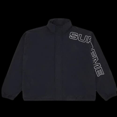 Supreme Spellout Embroidered Track Jacket 'Black'