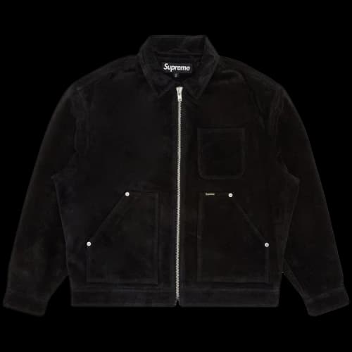 Supreme Suede Work Jacket 'Black'