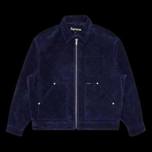 Supreme Suede Work Jacket 'Blue'