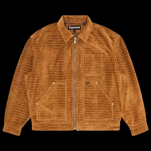 Supreme Suede Work Jacket 'Croc'