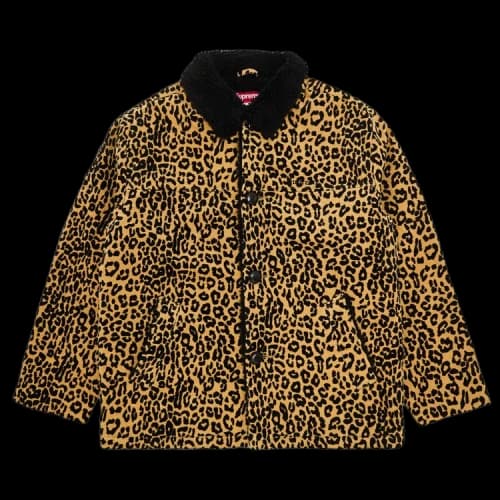 Supreme Kindermann Uncut Corduroy Car Coat 'Leopard'