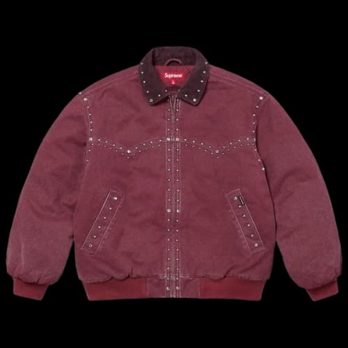 Supreme x b.b. Simon Studded Work Jacket 'Burgundy'