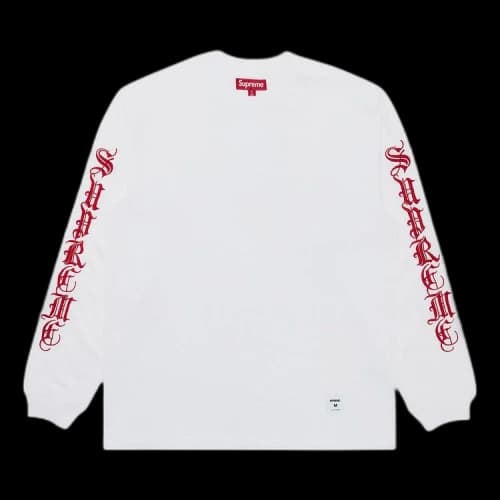 Supreme Old English Long-Sleeve Top 'White'