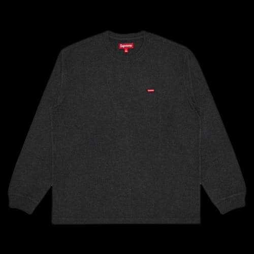 Supreme Small Box Long-Sleeve Tee 'Charcoal'