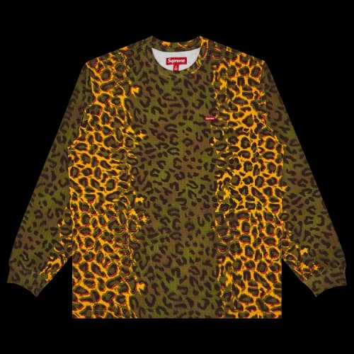 Supreme Small Box Long-Sleeve Tee 'Cheetah'