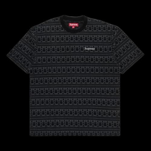 Supreme Jacquard Scarab Short-Sleeve Top 'Black'