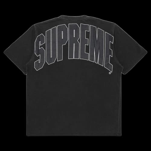 Supreme Cracked Back Arc Short-Sleeve Top 'Black'