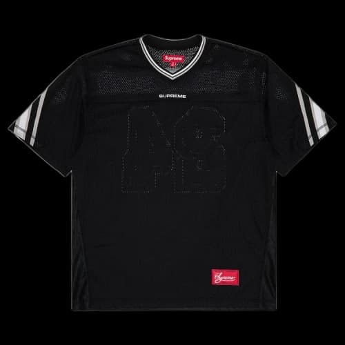 Supreme Jacquard Rib Football Jersey 'Black'