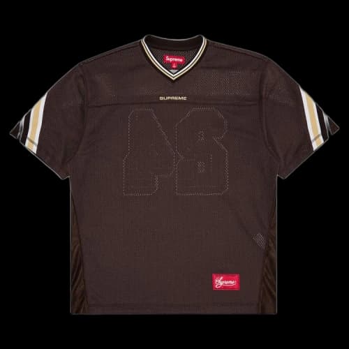 Supreme Jacquard Rib Football Jersey 'Brown'