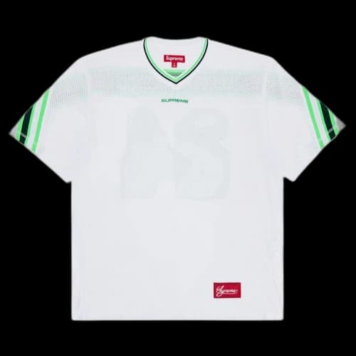 Supreme Jacquard Rib Football Jersey 'White'