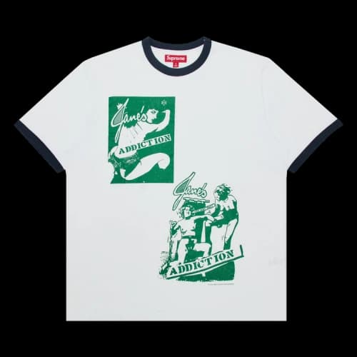 Supreme x Jane's Addiction Ringer Tee 'White'