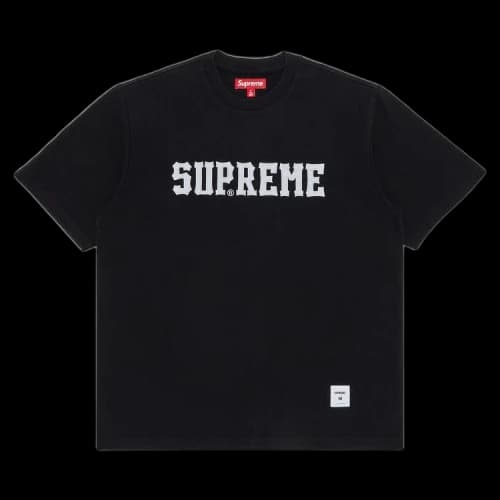Supreme Twill Appliqué Short-Sleeve Top 'Black'