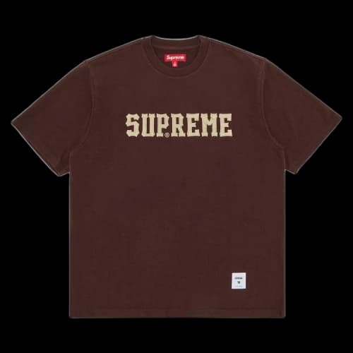 Supreme Twill Appliqué Short-Sleeve Top 'Brown'