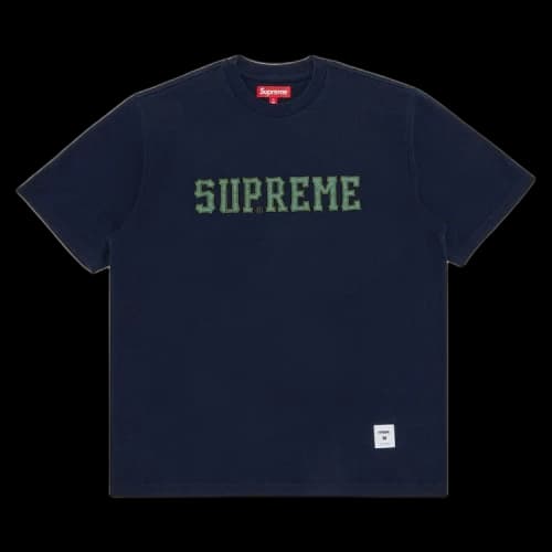 Supreme Twill Appliqué Short-Sleeve Top 'Navy'