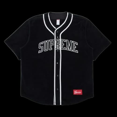 Supreme Polartec Baseball Jersey 'Black'