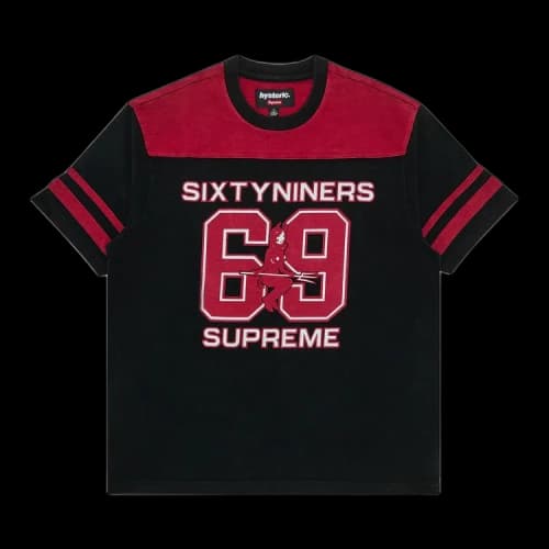 Supreme x HYSTERIC GLAMOUR 69 Football Top 'Black'