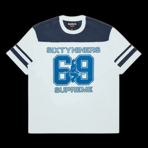 Supreme x HYSTERIC GLAMOUR 69 Football Top 'White'