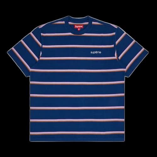Supreme Stripe Short-Sleeve Top 'Navy'
