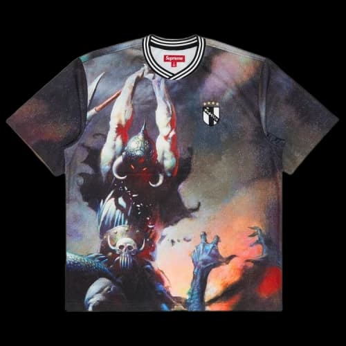 Supreme x Frank Frazetta Soccer Jersey 'Death Dealer'