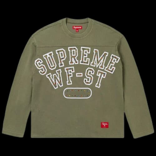 Supreme Athletic Studded Long-Sleeve Top 'Olive'