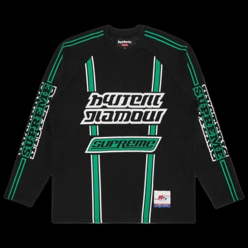 Supreme x HYSTERIC GLAMOUR Mesh Long-Sleeve Top 'Black'