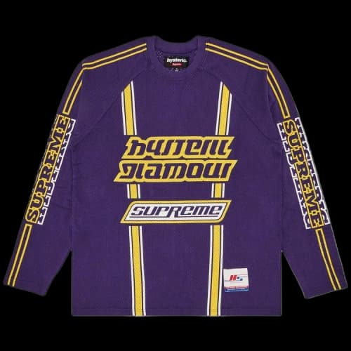 Supreme x HYSTERIC GLAMOUR Mesh Long-Sleeve Top 'Purple'