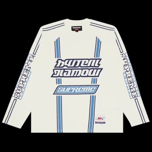 Supreme x HYSTERIC GLAMOUR Mesh Long-Sleeve Top 'White'