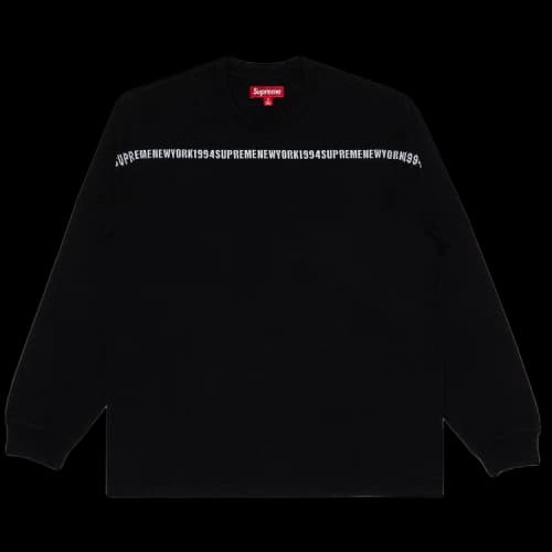 Supreme Intarsia Stripe Long-Sleeve Top 'Black'