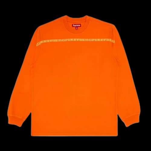 Supreme Intarsia Stripe Long-Sleeve Top 'Orange'