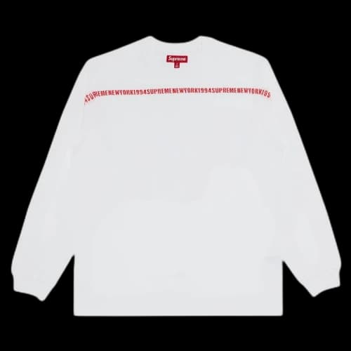Supreme Intarsia Stripe Long-Sleeve Top 'White'