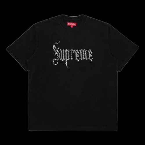 Supreme Rhinestone Short-Sleeve Top 'Black'