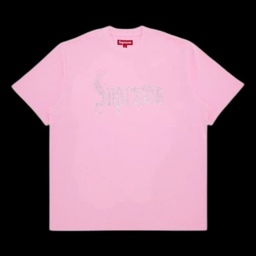 Supreme Rhinestone Short-Sleeve Top 'Pink'