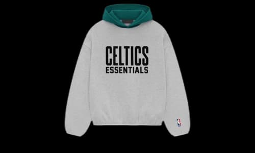 Fear of God Essentials NBA Celtics Hoodie Light Heather