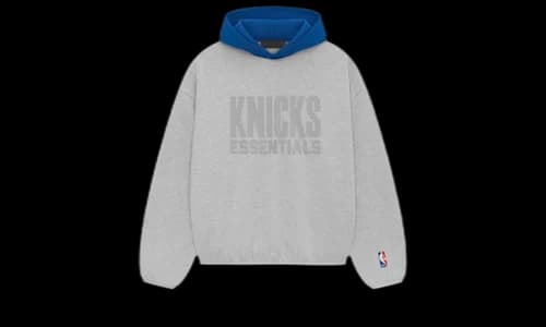 Fear of God Essentials NBA Knicks Hoodie Light Heather
