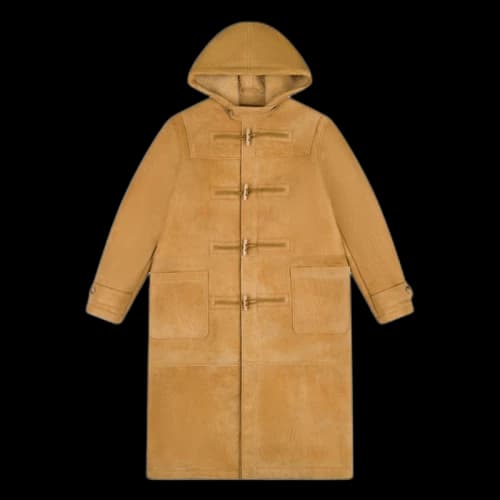 Denim Tears Derry Shearling Duffle Coat 'Camel'
