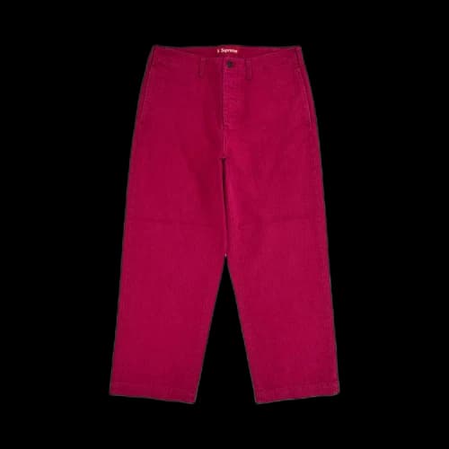 Supreme Washed Herringbone Chino Pant 'Plum'