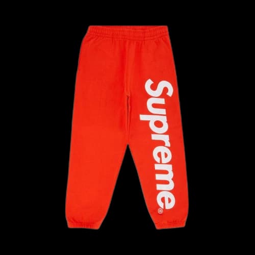 Supreme Satin Appliqué Sweatpant 'Bright Orange'