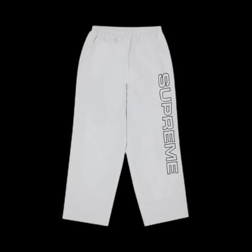 Supreme Spellout Embroidered Track Pant 'Grey'