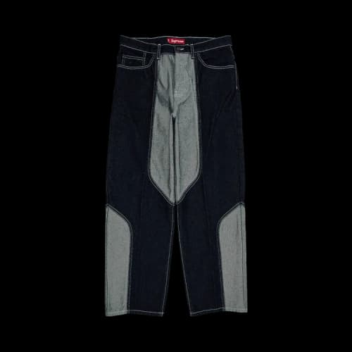 Supreme 2-Tone Paneled Baggy Jean 'Blue'