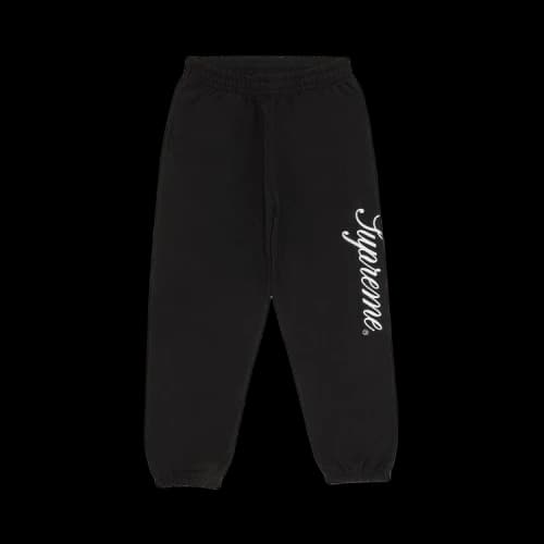 Supreme Embroidered Script Sweatpant 'Black'